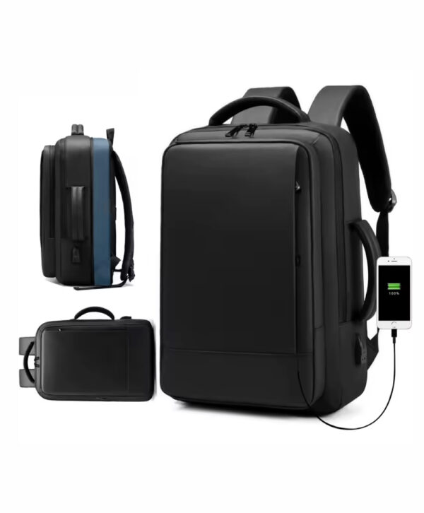 Mochila Executiva Antifurto com Expansão e Porta USB