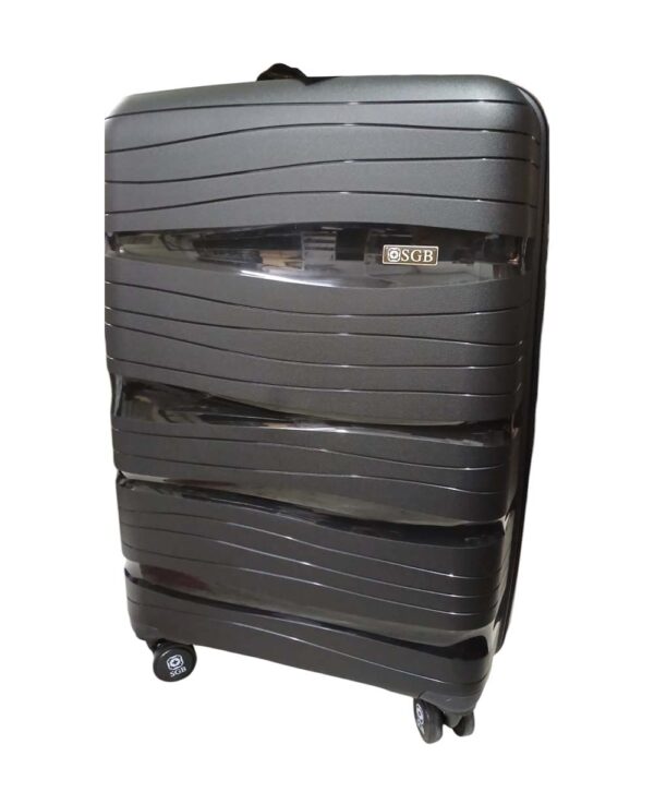 Mala Grande SGB - Preta com Detalhes em Alto-Relevo